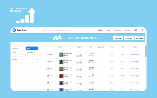 NFT Rarity Rankings screenshot 1