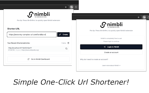 Nimbli - Url Shortener screenshot 1