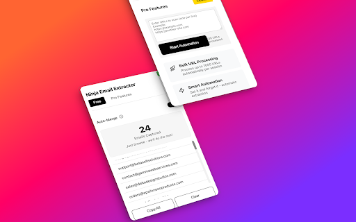 Ninja Email Extractor screenshot 1