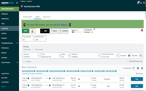 Ninja Relay Booker (PRO) screenshot 1