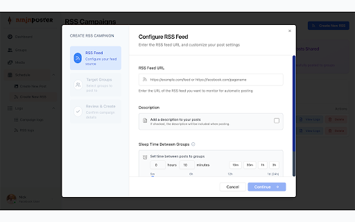 NinjaPoster - Auto Post to Facebook™ Groups Organically (AI-Powered) screenshot 1
