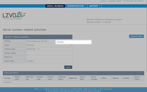 NMVS scanner screenshot 1