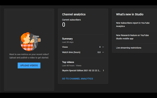 No Youtube Studio Comment Widget screenshot 1