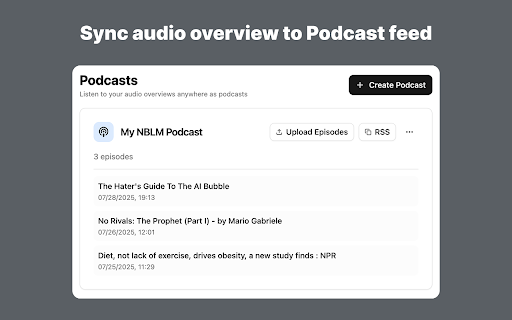 NotebookLM Web Importer screenshot 1