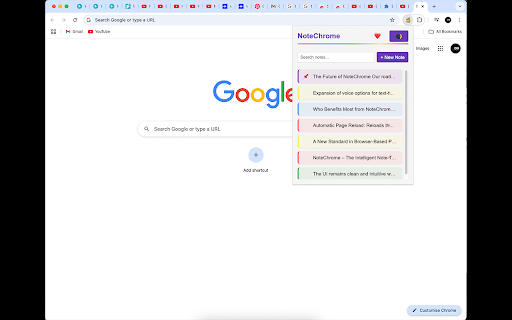 NoteChrome screenshot 1