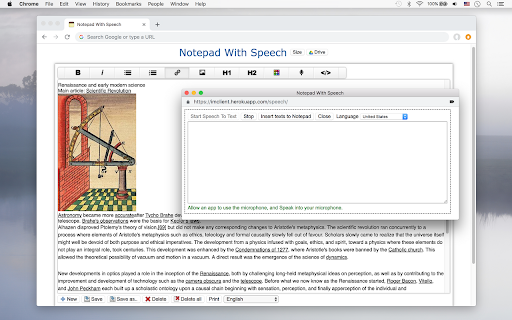 Notepad With Speech screenshot 1