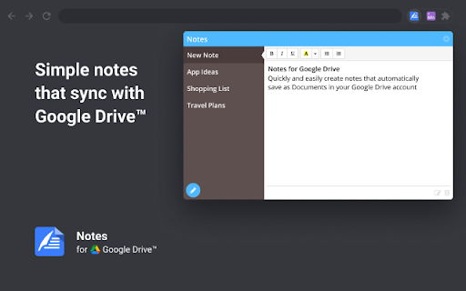 Notes: Keep Sticky Thoughts in Google Drive screenshot 1