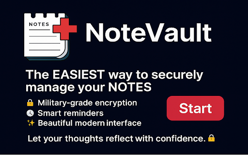 NoteVault screenshot 1