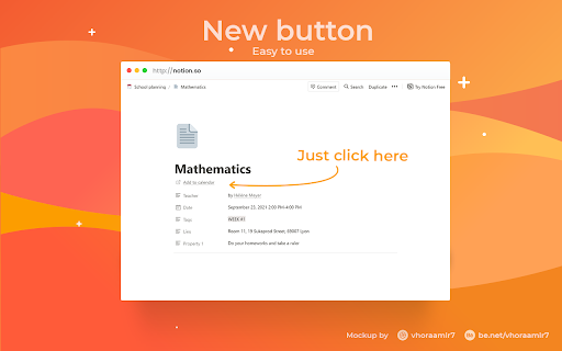 Notion - Add to calendar screenshot 1