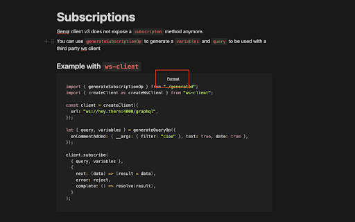 Notion Code Formatter screenshot 1