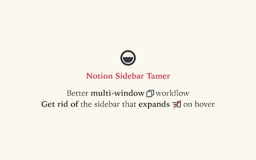 Notion Sidebar Tamer screenshot 1
