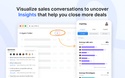 Notta Sales Agent screenshot 1
