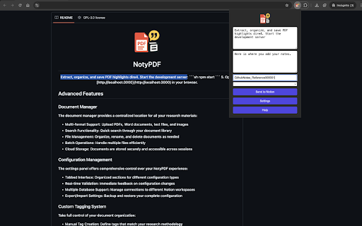 NotyPDF Web Capture screenshot 1