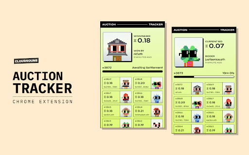 Nounish Auction Tracker screenshot 1