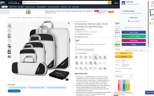Null Fake - Product Review Authenticity Analyzer screenshot 1
