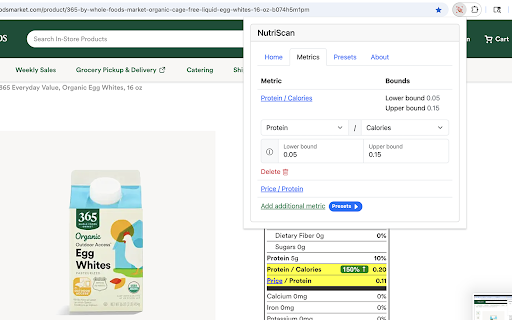NutriScan screenshot 1