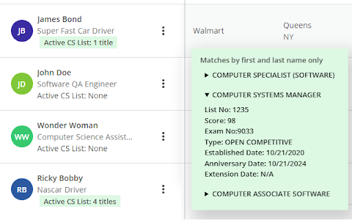 NYC Civil Service Lookup screenshot 1