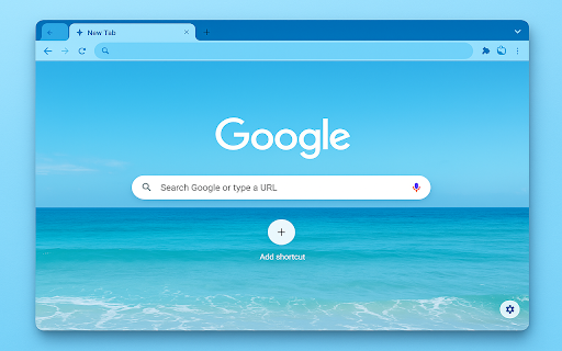 Ocean Blue Theme screenshot 1