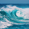 Ocean waves wallpaper logo