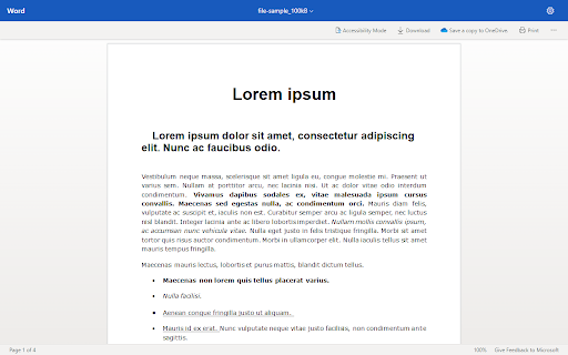 Office Web screenshot 1