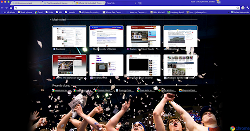 Official KU Basketball Theme screenshot 1