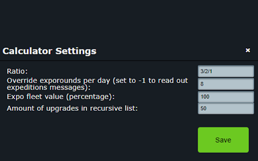 Ogame Calculator screenshot 1
