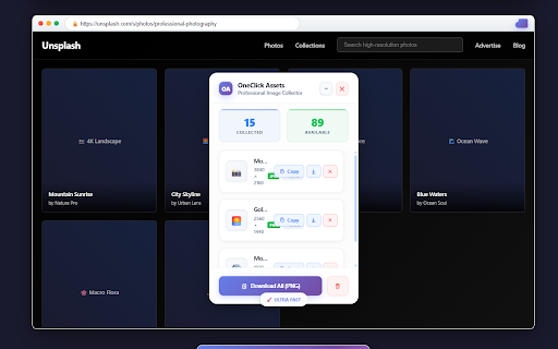 OneClick Assets screenshot 1
