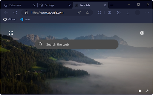 OneMonokai80s Browser Theme screenshot 1