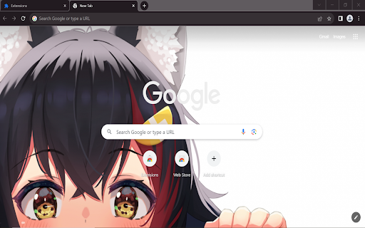 Ookami Mio theme screenshot 1