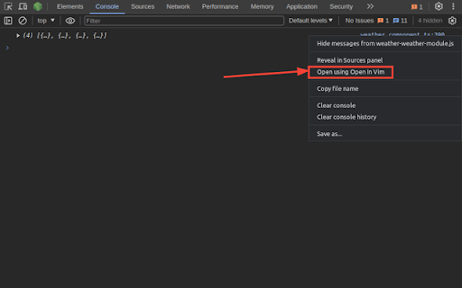 Open In Vim screenshot 1