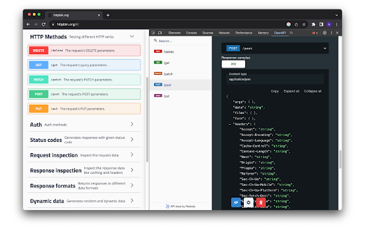 OpenAPI DevTools screenshot 1