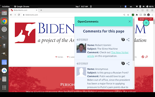 OpenComments screenshot 1