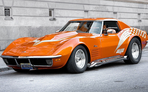 Orange Corvette Stingray screenshot 1