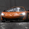 Orange McLaren on Foggy Road logo
