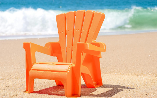 Orange Plastic Chair screenshot 1