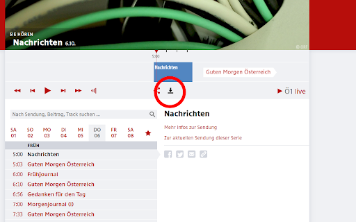 ORF Radiothek Download screenshot 1