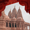 Ornamented Hindu Temple Building logo