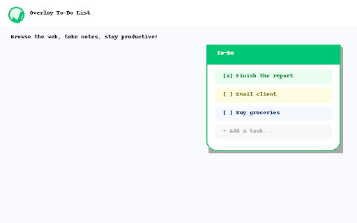 Overlay To-Do List screenshot 1