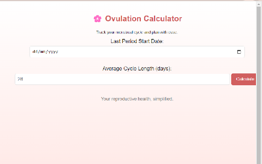 Ovulation Calculator screenshot 1