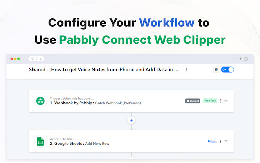 Pabbly Connect Web Clipper screenshot 1