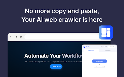 PACA: AI-powered web automation screenshot 1