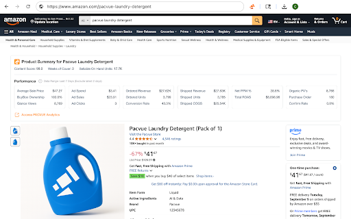 Pacvue Product IQ for Amazon 1P Vendors screenshot 1
