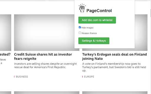 PageControl - Overtake the webpage screenshot 1