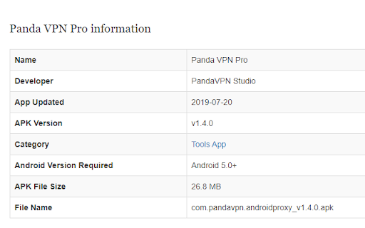 Panda VPN for PC screenshot 1