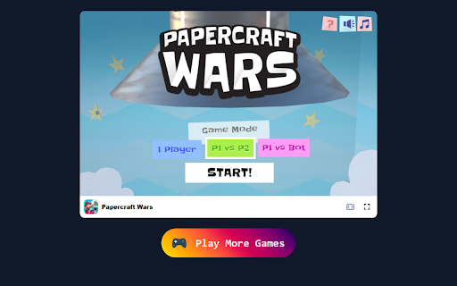 Papercraft Wars Game - Curve your shots to defeat the enemy! screenshot 1