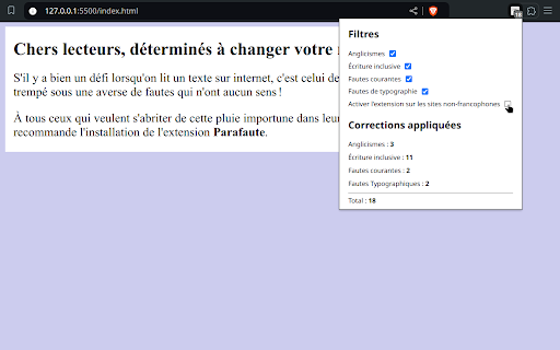 Parafaute screenshot 1