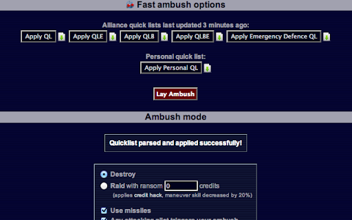 Pardus Sweetener screenshot 1