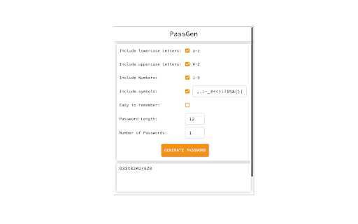 PassGen screenshot 1