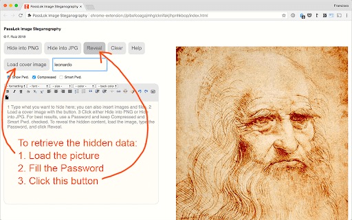 PassLok Image Steganography screenshot 1