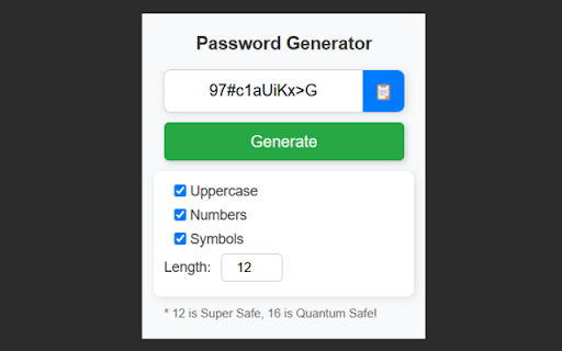 Password Generator screenshot 1